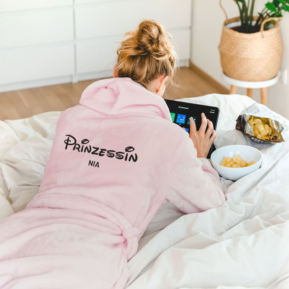 Personalisierbarer Bademantel Prinzessin