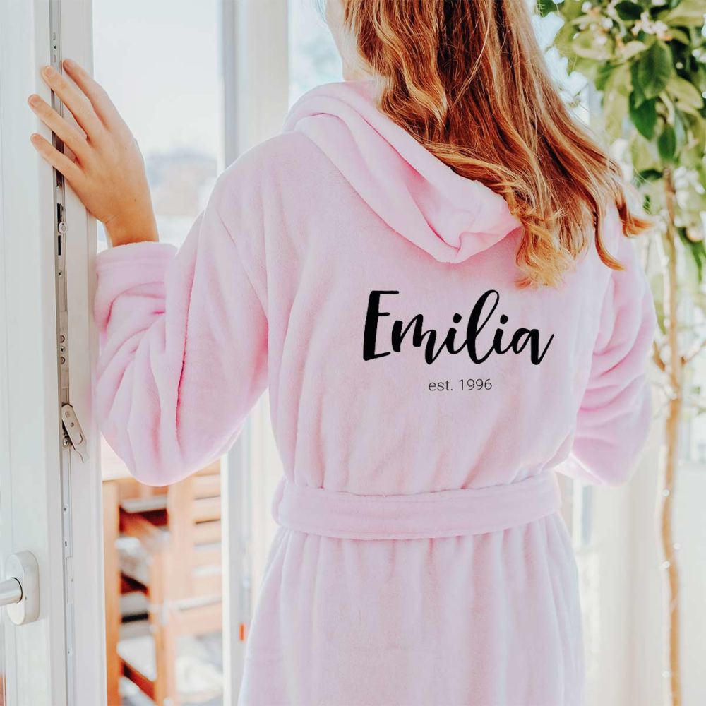 Personalisierbarer Bademantel mit Name