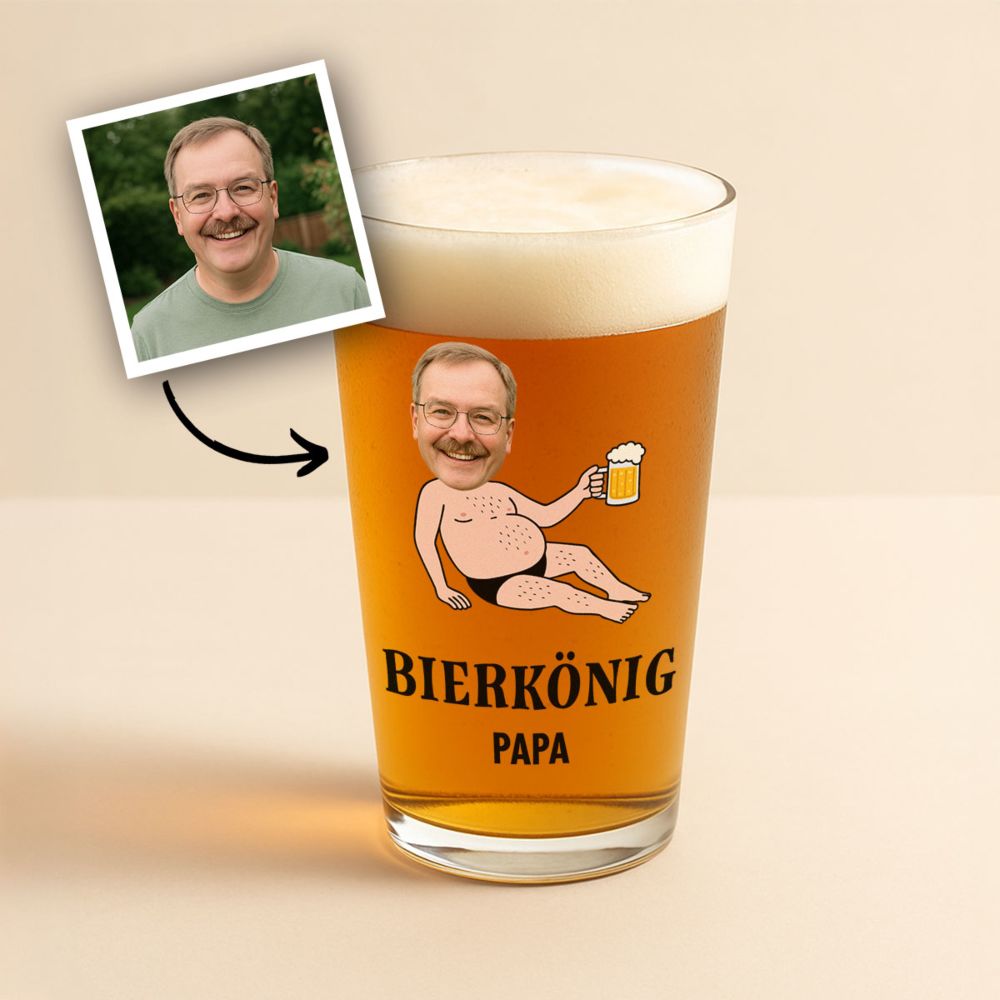 Personalisierbares Bierglas Dad Body Personalisierbares Bierglas Dad Body