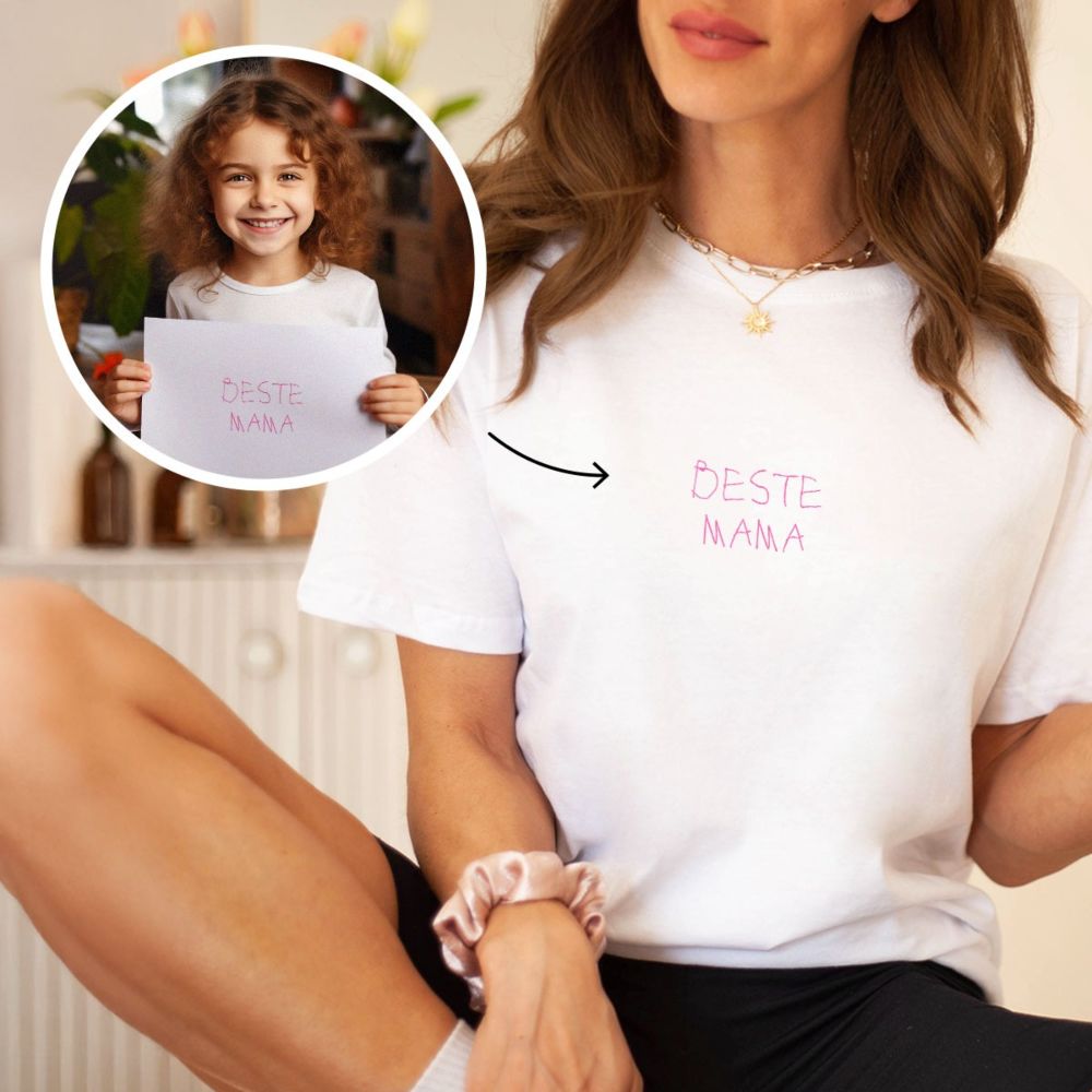 Personalisierbares T-Shirt mit deiner Zeichnung vorne