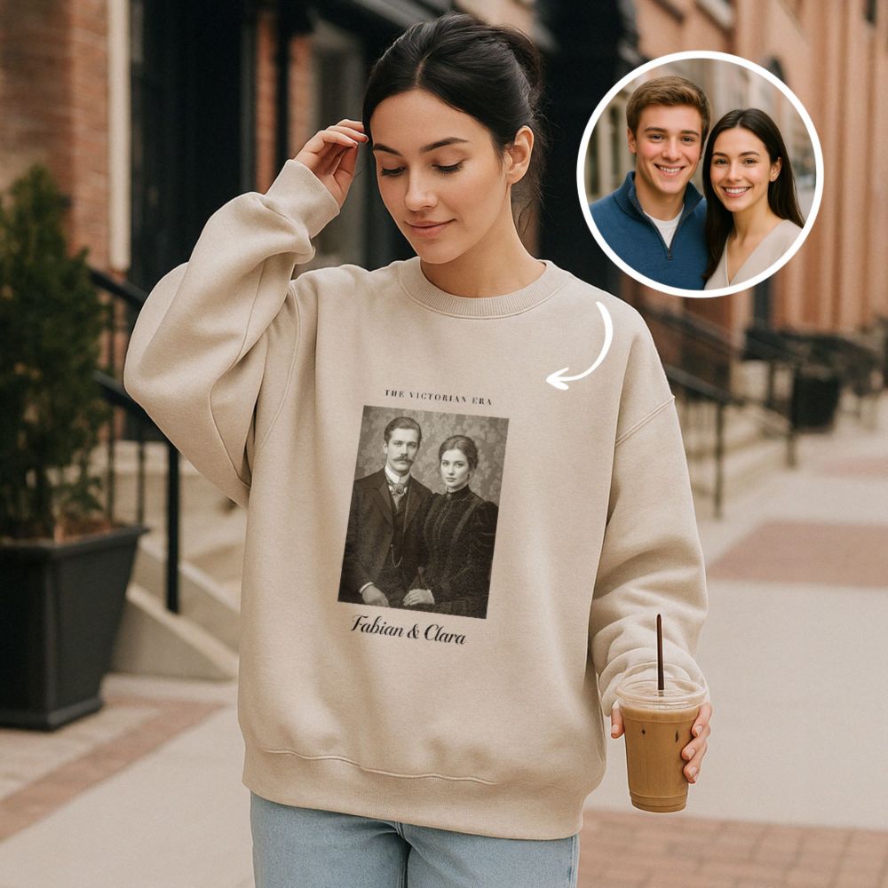 Personalisierbarer Zeitreise Pullover