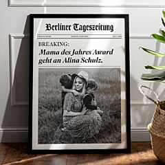 Personalisierbares Poster als Zeitung - Design