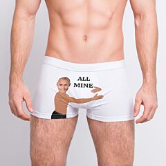 Personalisierbare Boxershorts mit Gesicht und Text - Design