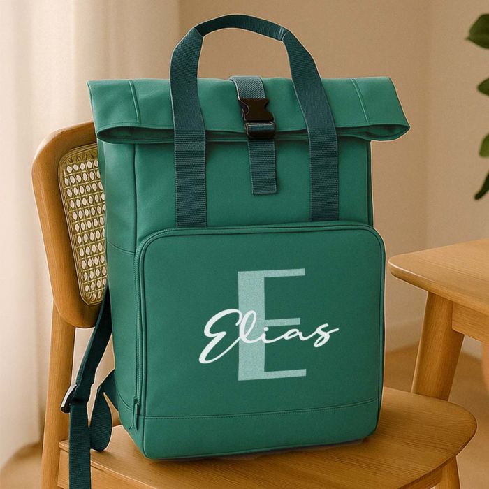 Personalisierbarer Rucksack mit Monogramm Personalisierbarer Rucksack mit Monogramm