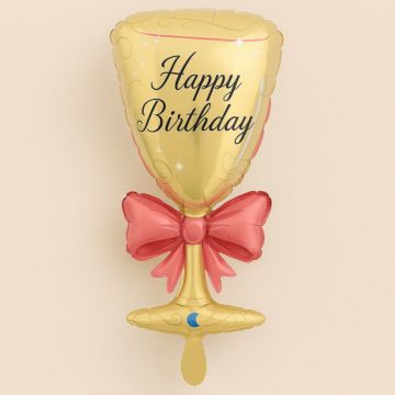 XXL Ballon-Sektglas zum Geburtstag