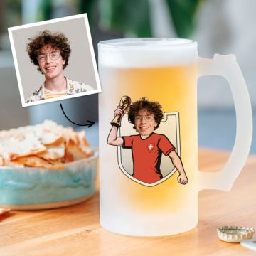 Personalisierbarer WM-Bierkrug mit Foto