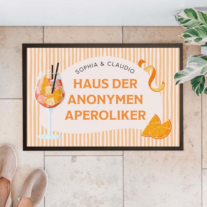 Personalisierbare Aperol Fußmatte