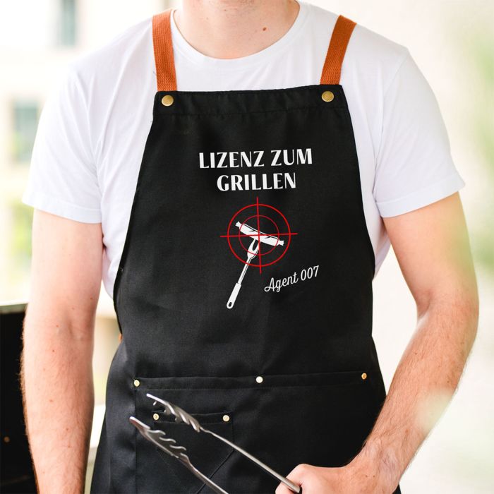 Personalisierbare Grillschürze mit Text Personalisierbare Grillschürze mit Text