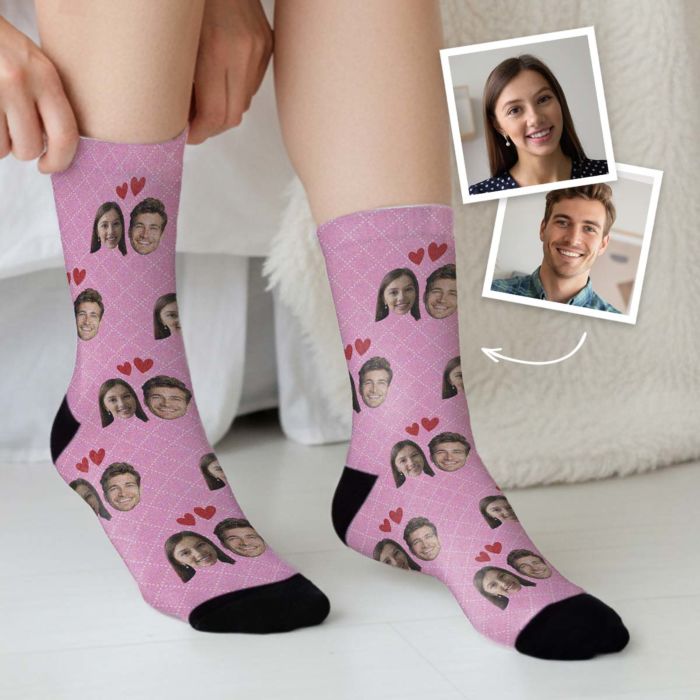 Personalisierbare Liebespaar Socken Personalisierbare Liebespaar Socken
