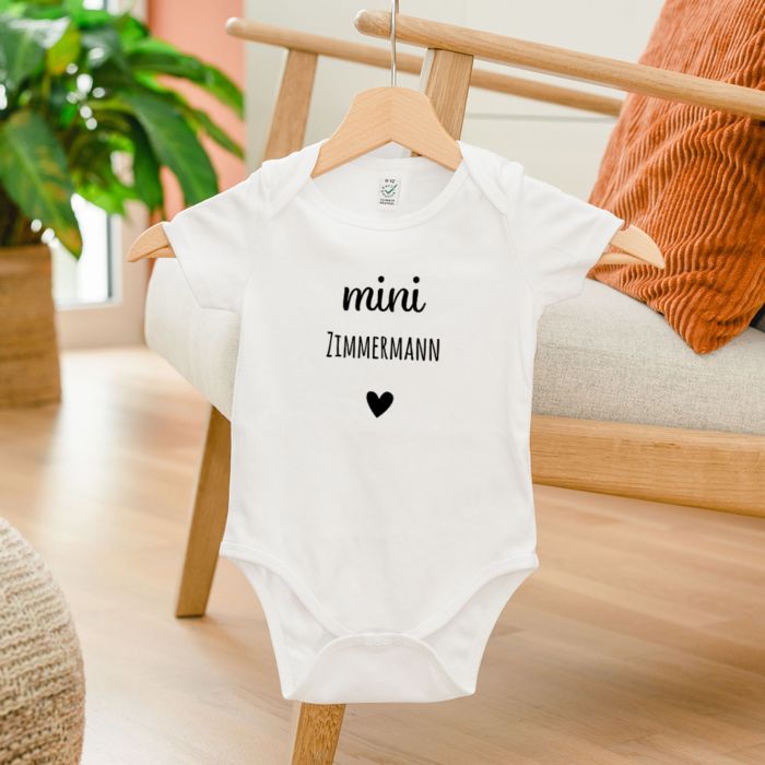 Personalisierbarer Baby Body mit Name und Symbol Personalisierbarer Baby Body mit Name und Symbol