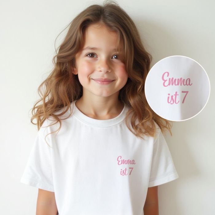 Personalisierbares Kinder T-Shirt mit Text Personalisierbares Kinder T-Shirt mit Text