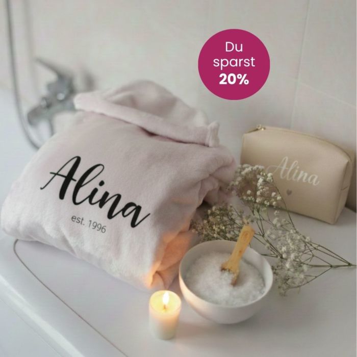 Geschenkset Bademantel und Kosmetiktasche