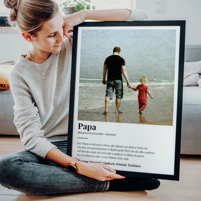 Personalisierbares Poster mit Foto und Definition Personalisierbares Poster mit Foto und Definition