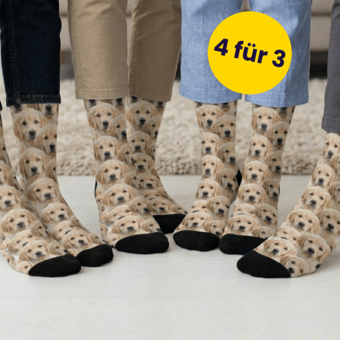 Geschenkset Socken 4er Set mit Gesicht Geschenkset Socken 4er Set mit Gesicht