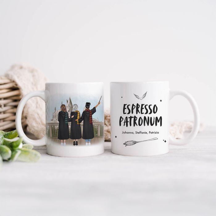 Personalisierbare Tasse Zauberinnen