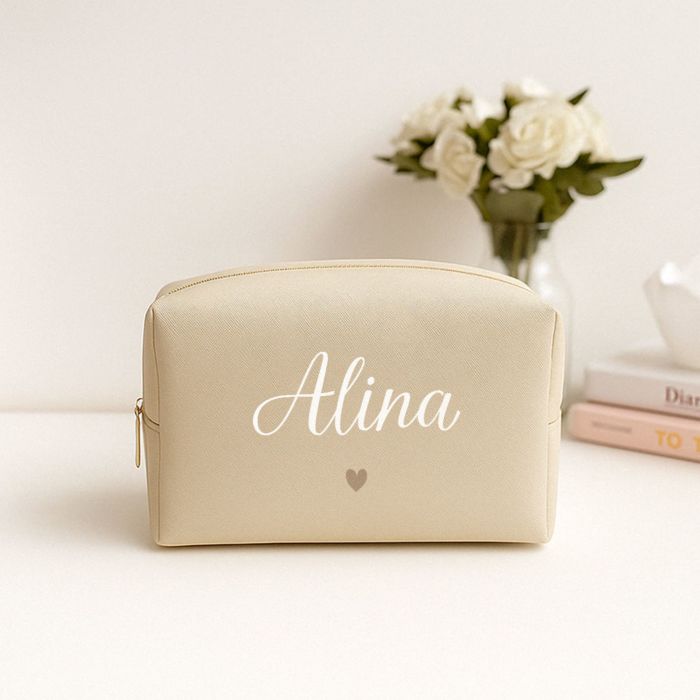 Personalisierbare Kosmetiktasche mit Name und Symbol Personalisierbare Kosmetiktasche mit Name und Symbol