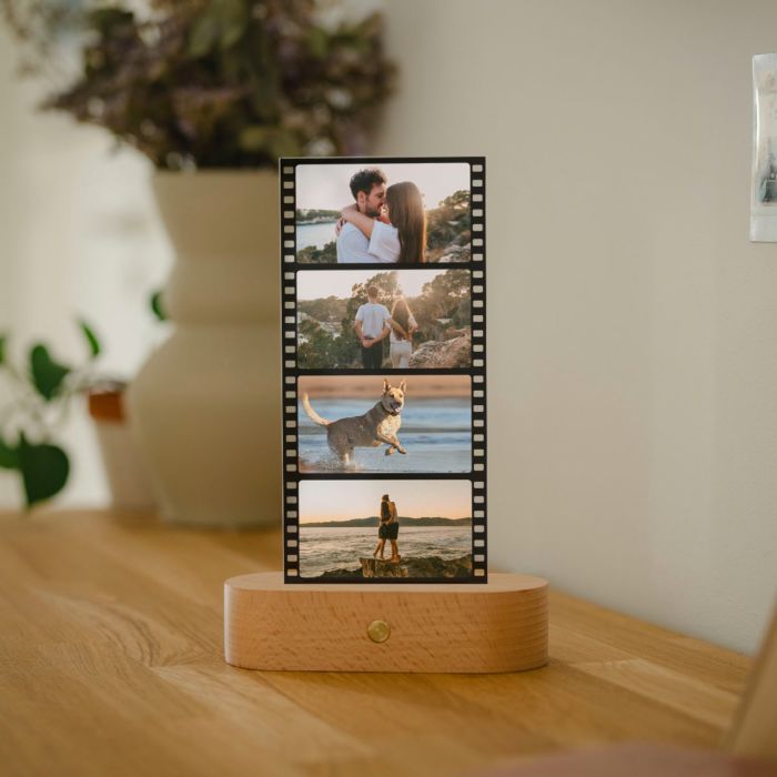 Personalisierbare LED-Lampe Filmstreifen mit Fotos Personalisierbare LED-Lampe Filmstreifen mit Fotos