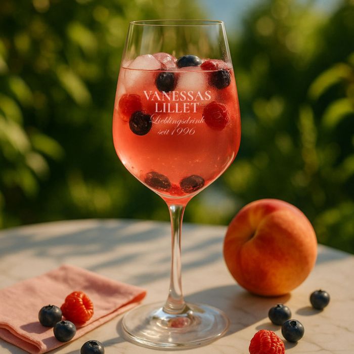 Personalisierbares Lillet Glas mit Name Personalisierbares Lillet Glas mit Name
