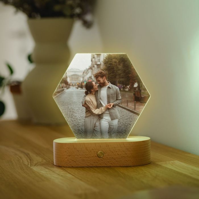 Personalisierbare LED-Lampe mit Foto Personalisierbare LED-Lampe mit Foto