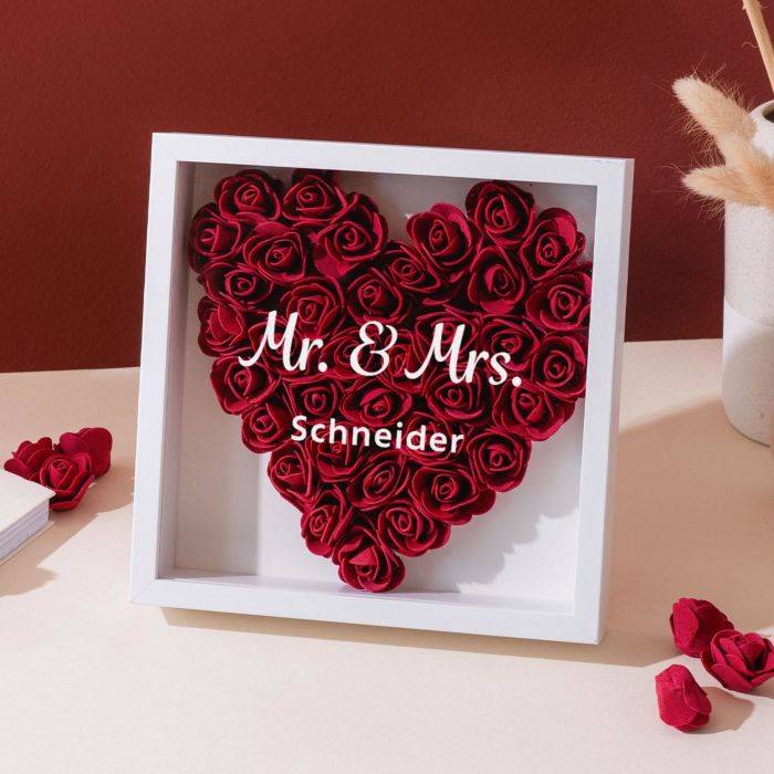 Personalisierbare Rosenbox mit Text Personalisierbare Rosenbox mit Text