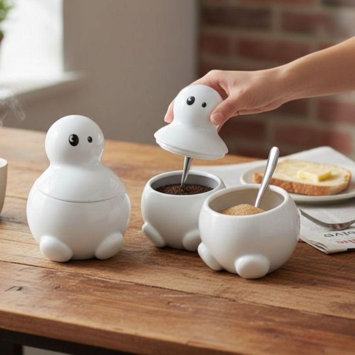 Tom, Dick und Harry Küchengefäße für Kaffee, Tee und Zucker Tom, Dick und Harry Küchengefäße für Kaffee, Tee und Zucker