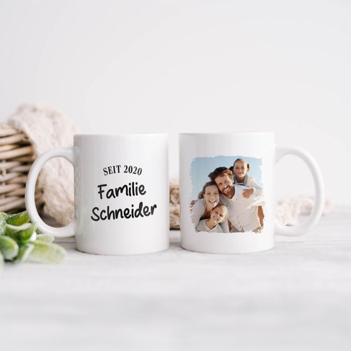 Personalisierbare Tasse mit Text und Foto Personalisierbare Tasse mit Text und Foto