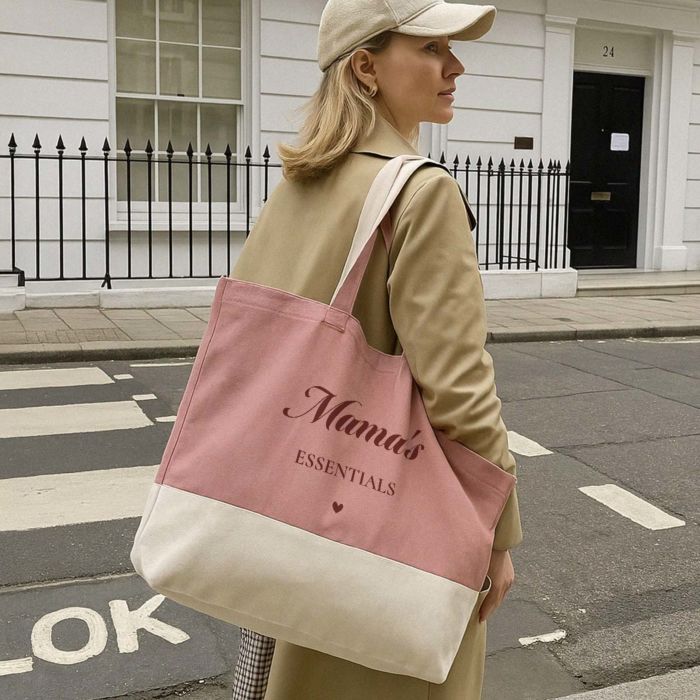 Personalisierbare Tasche mit Text und Symbol Personalisierbare Tasche mit Text und Symbol