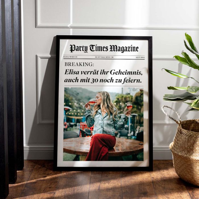 Personalisierbares Poster als Zeitung Personalisierbares Poster als Zeitung